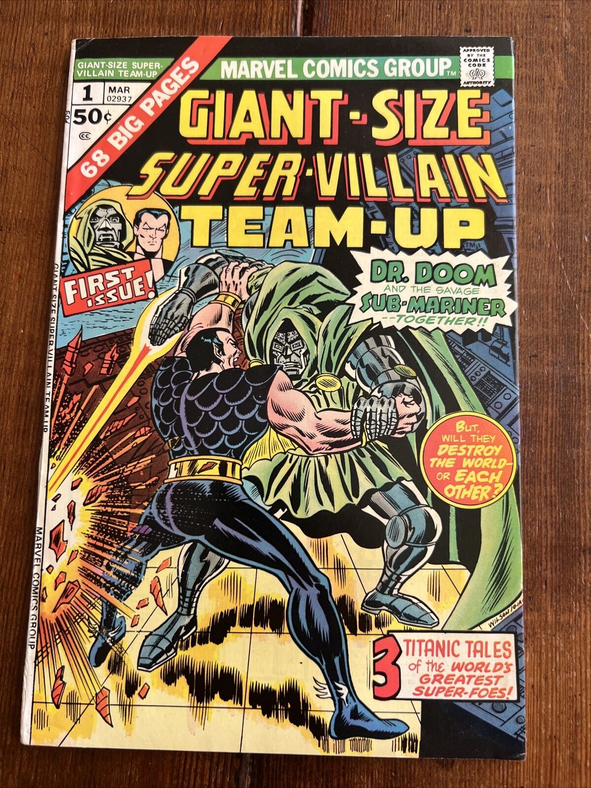 Giant-Size Super-Villain Team-Up #1 Sub-Mariner & Dr. Doom Bronze Age FN