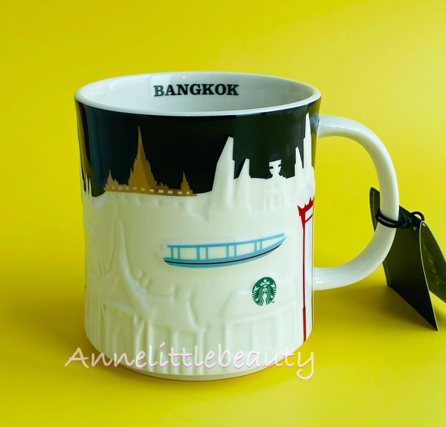 Starbucks Mug BANGKOK RELIEF 16 oz. Thailand Collector series