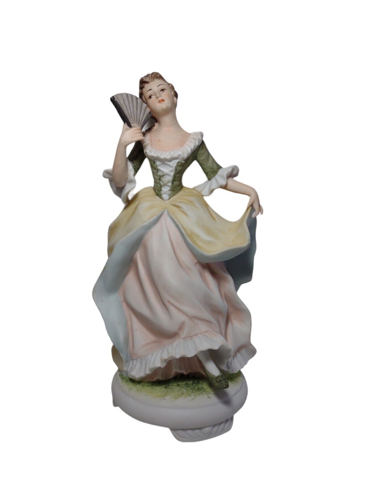 Vntg. Lefton Beautiful Figurine of a lady with fan Porcelain - 8\