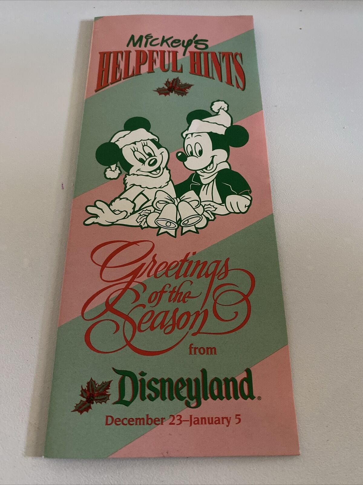 Disneyland Mickey’s Helpful Hints December 23-January 5
