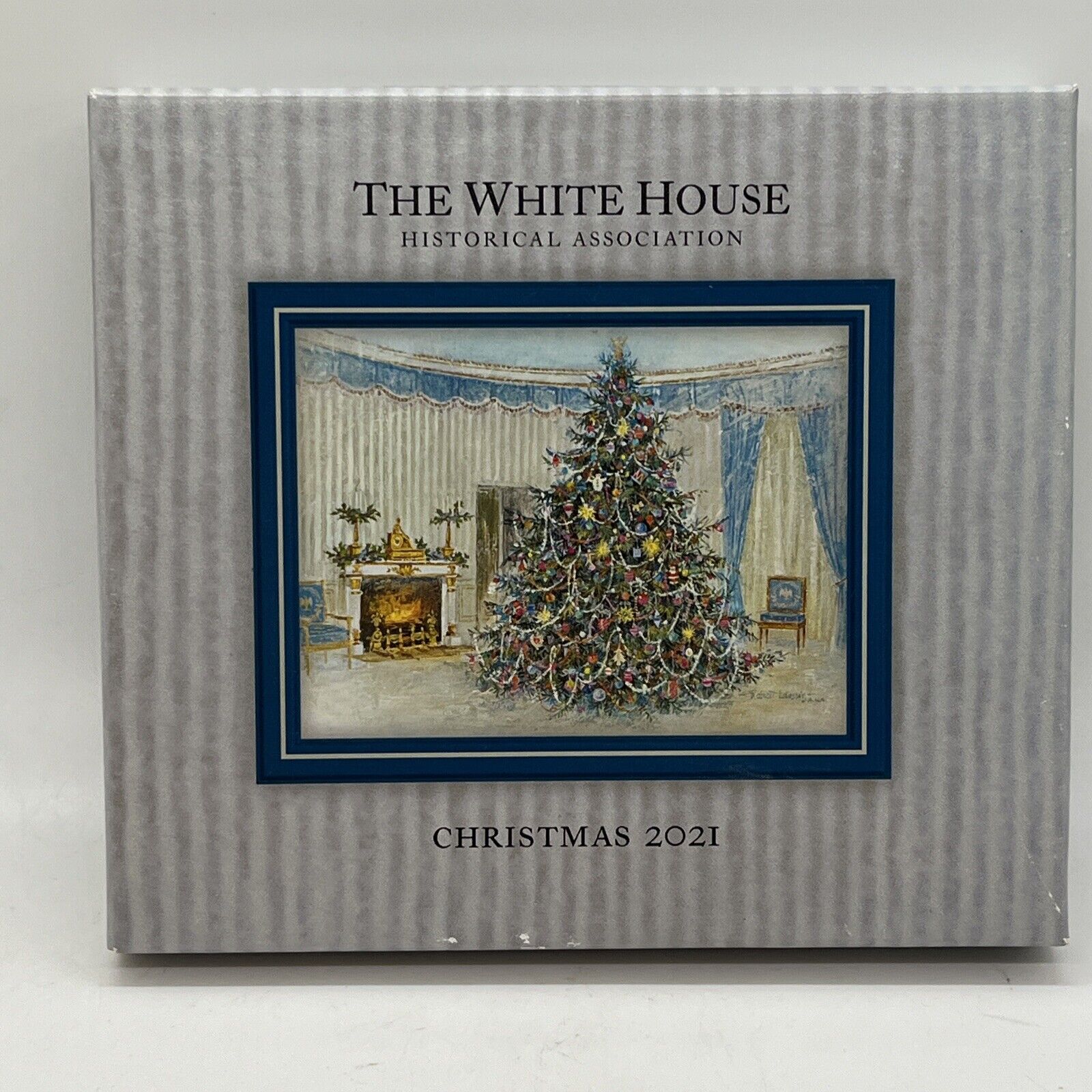 Official 2021 White House Historical Christmas Ornament Original Box Paperwork