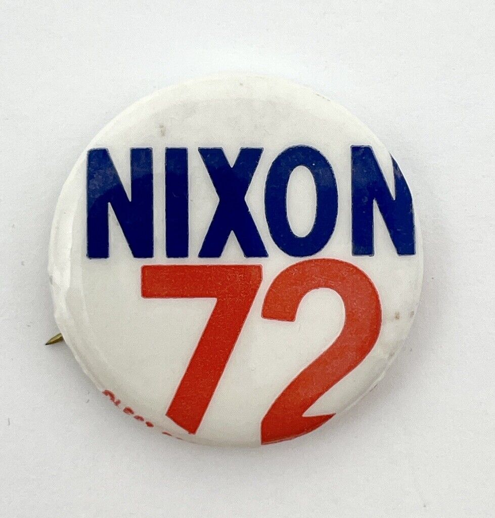 Rare Richard Nixon 1972 Campaign Pinback Button 
