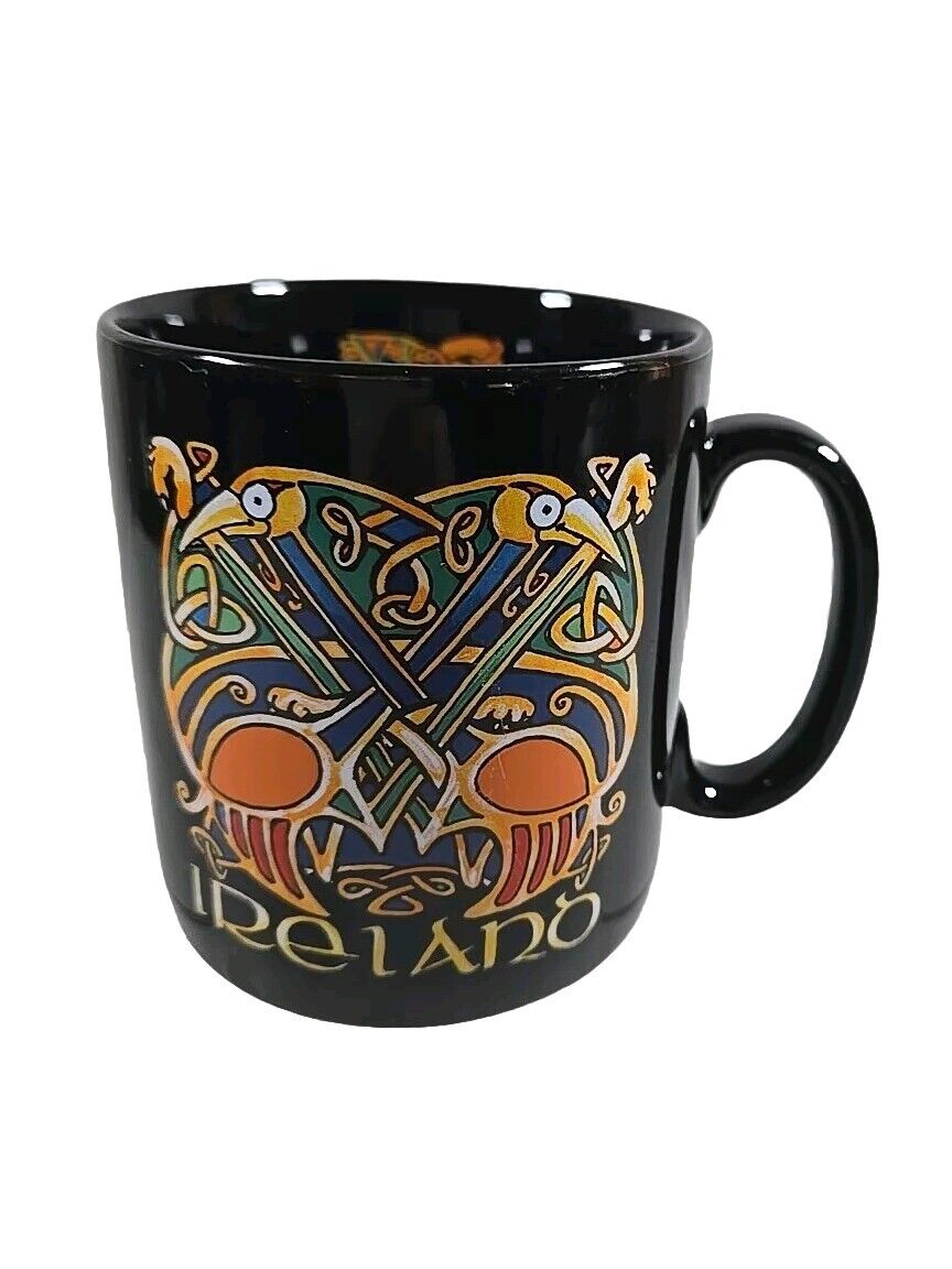 Ireland Celtic Black Coffee Mug 2000 Celtic Knot Design 10.5 oz
