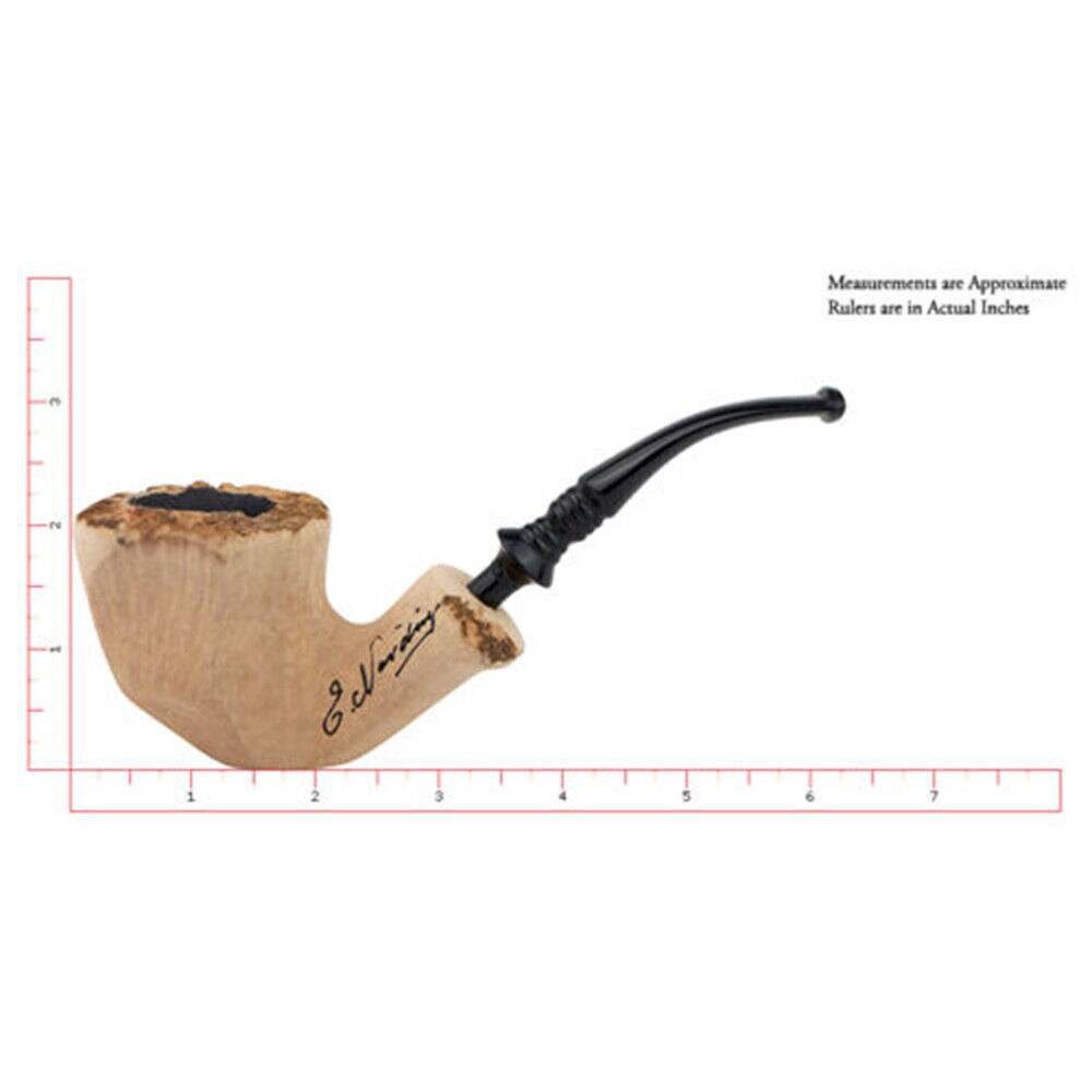 Erik Nording Pipe Organic Flowing Shape Handmade Tobacco Pipe – Signature Smooth
