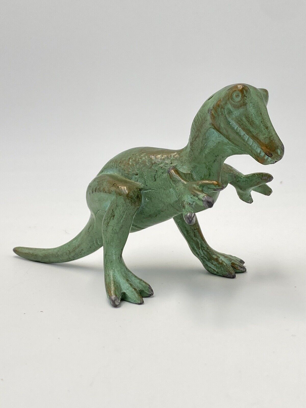 Vintage \'Bronzed\' Metal SRG (Sell Right Gifts) Dinosaur Tyrannosaurus Rex T-Rex