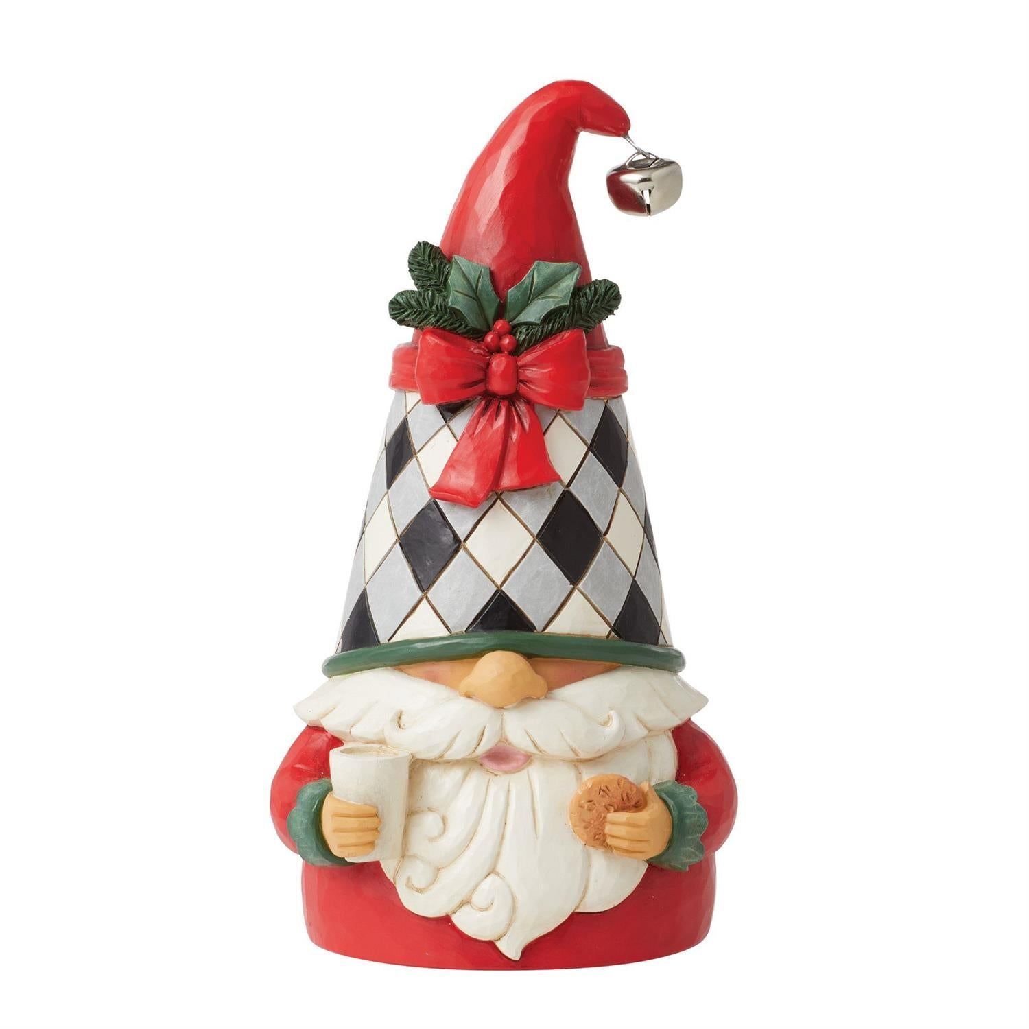 Jim Shore Heartwood Creek: Highland Glen Gnome with Milk & Cookies Fig 6012870