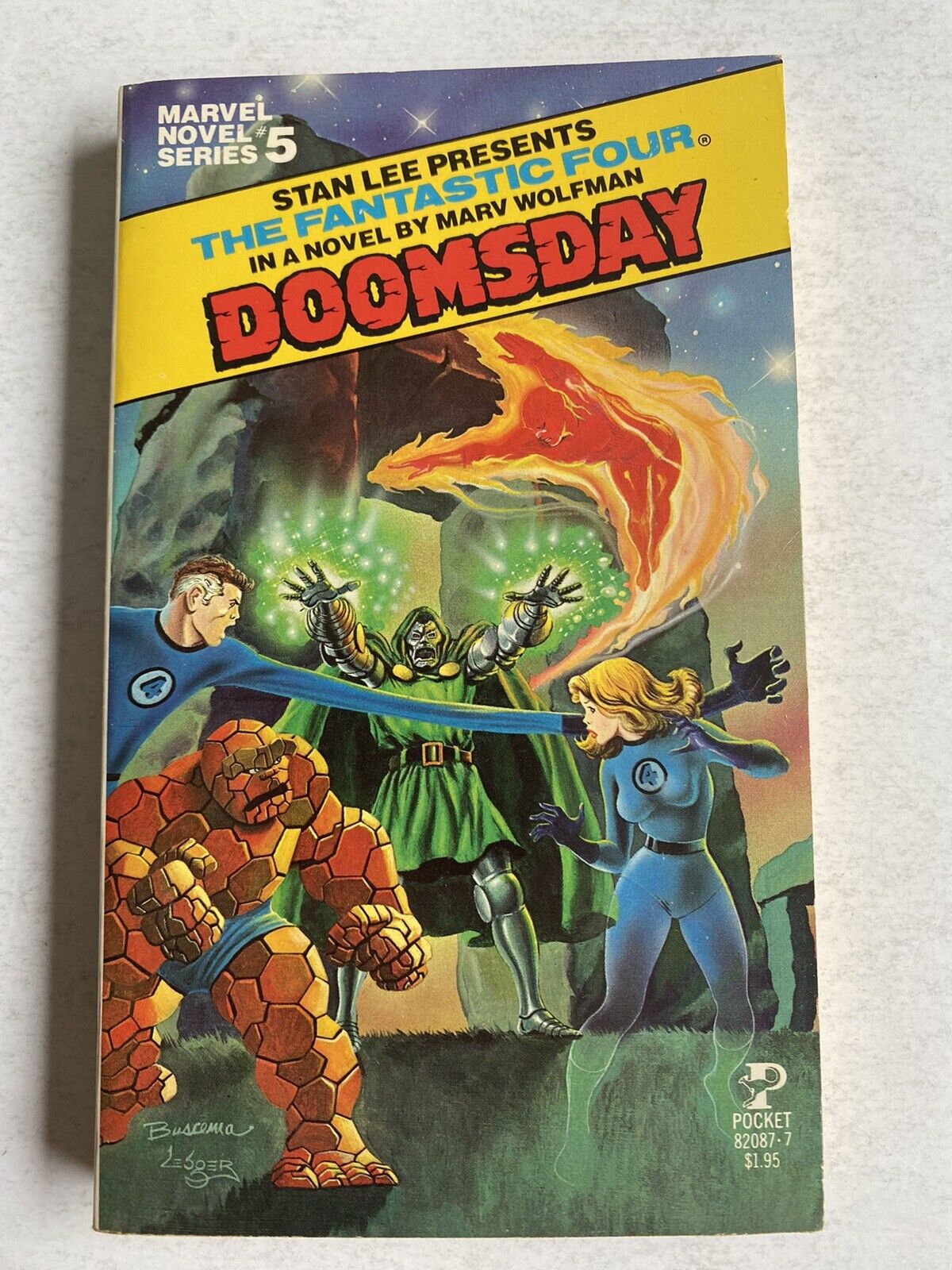 Marvel Comics Novel Series #5 The Fantastic Four Doomsday 1979 Stan Lee Vintage