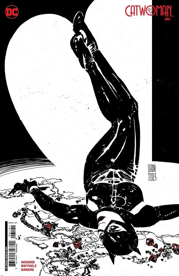 Catwoman #61 Cover D 1:25 Incentive Dani B&W Card Stock DC Comics 2024 NM+