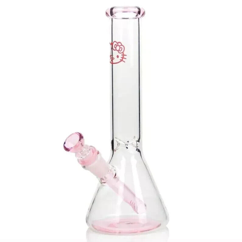10 Inch Pink Hello Kitty Glass Bong