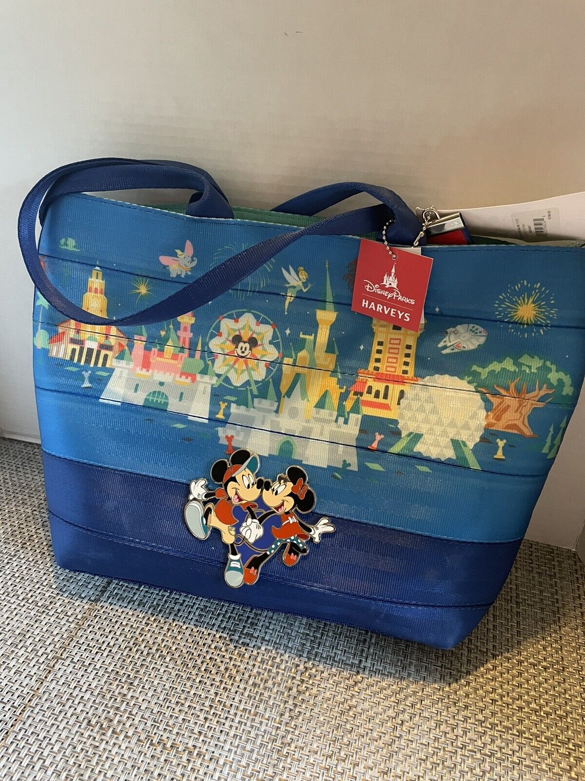 Disney Harveys Play in the Park Streamline Tote Handbag Mickey & Minnie Mouse