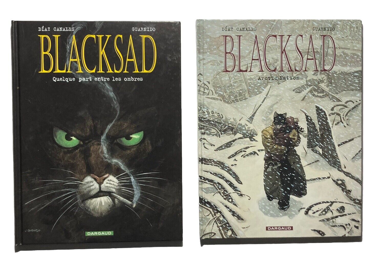 “BLACKSAD” Lot of 2 Hardcover Graphic Novels Canales/Guardino 1st Edition FRENCH