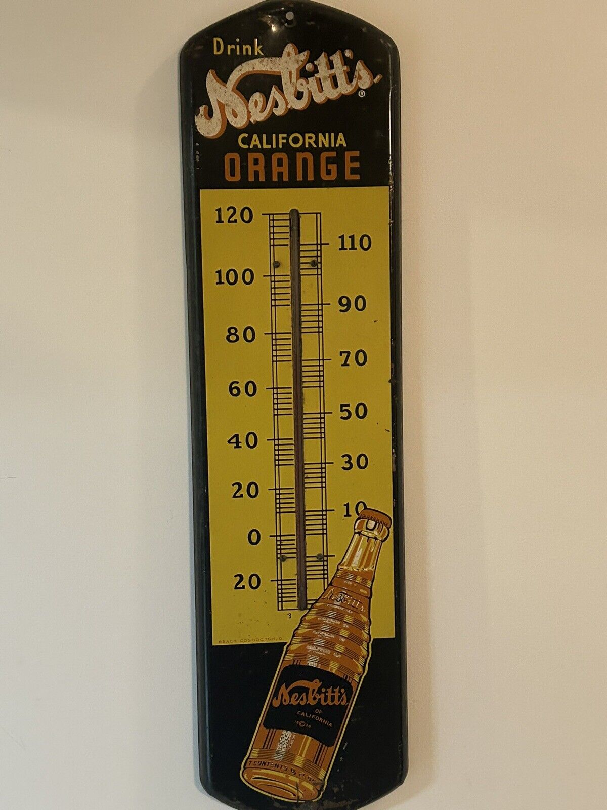 Nesbitt’s  Vintage California Orange Thermometer