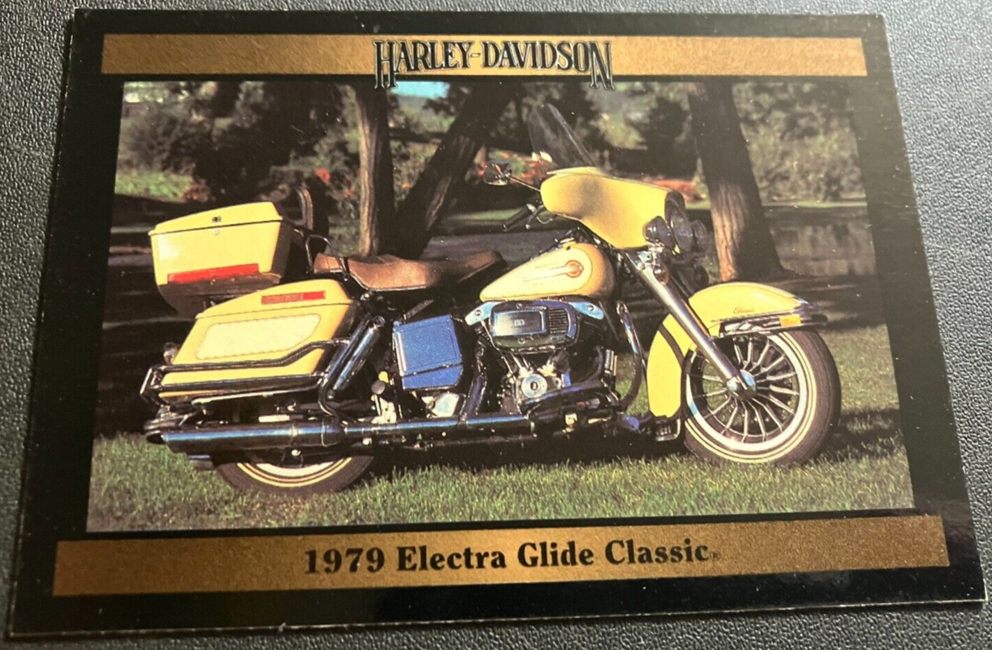 #168 1979 FLH Electra Glide Classic - Harley-Davidson Series 2 Collector\'s Card