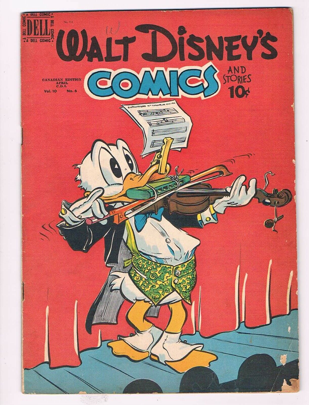Walt Disney\'s Comics & Stories #114; CDN edition, Carl Barks, Dell 1950  Fine+