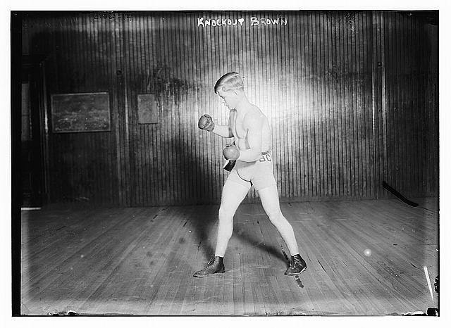 Knockout Brown,George A. Contas,middleweight boxing champion from Chicago,Boxer