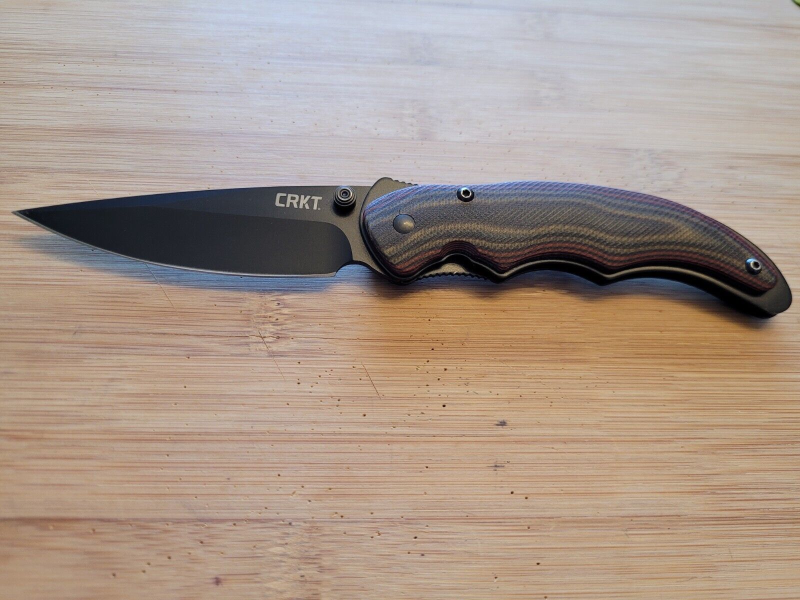 CRKT  Endorser-1105K-Lerch Design Assisted Open- G-10 Scales Folding Knife