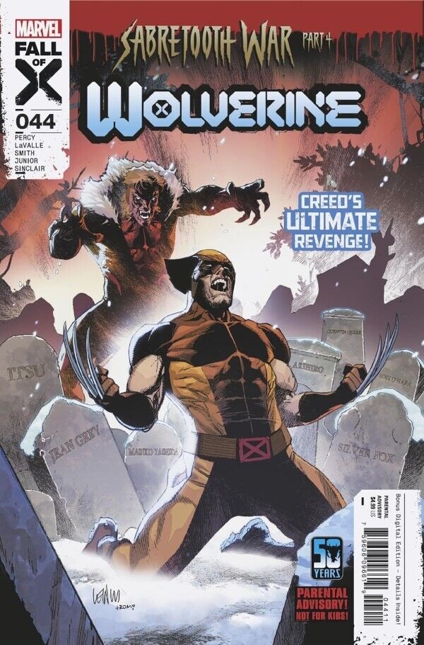 Wolverine #44 2/28/24 Marvel Comics 1st Print Leinil Francis Yu cover