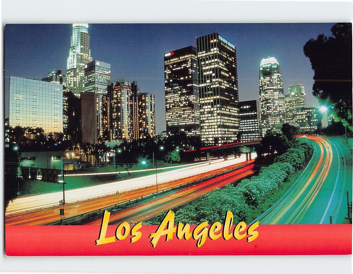 Postcard Skyline Los Angeles California USA