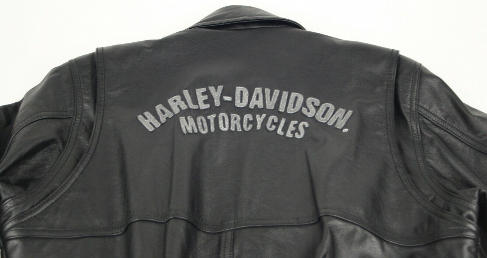 Harley Davidson Motorcycle Women's M Black Leather Jacket Medium Zipper Pockets