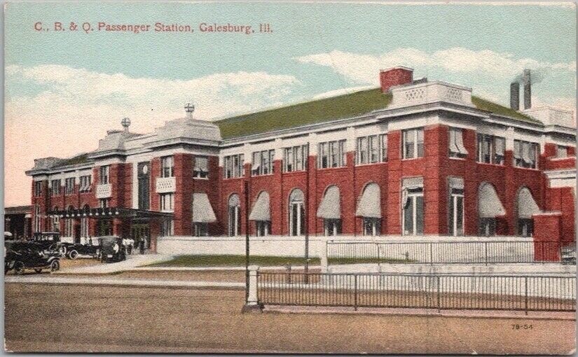 Vintage Galesburg, Illinois Postcard \
