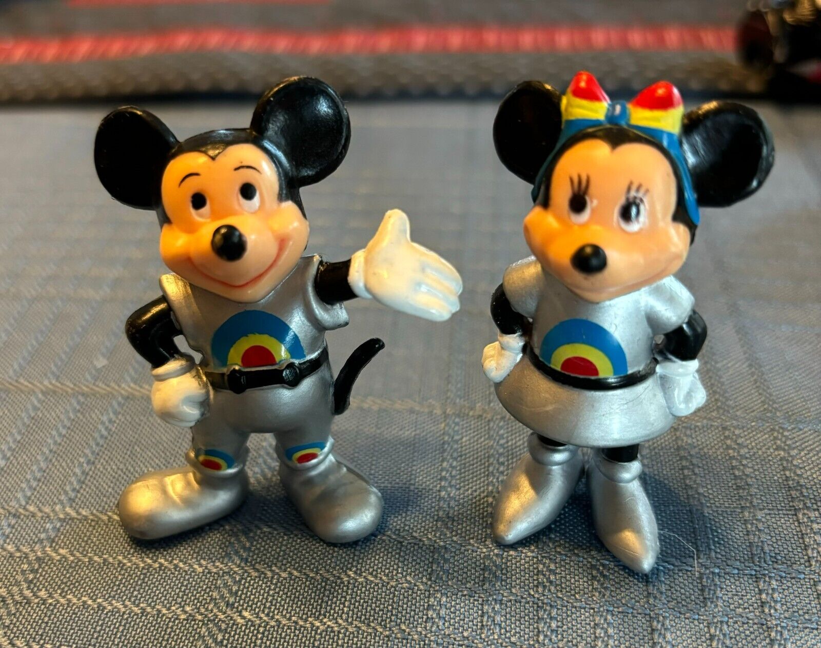 Vintage 80s Disney Michael Jackson Captain EO Mickey & Minnie Mouse PVC Figures