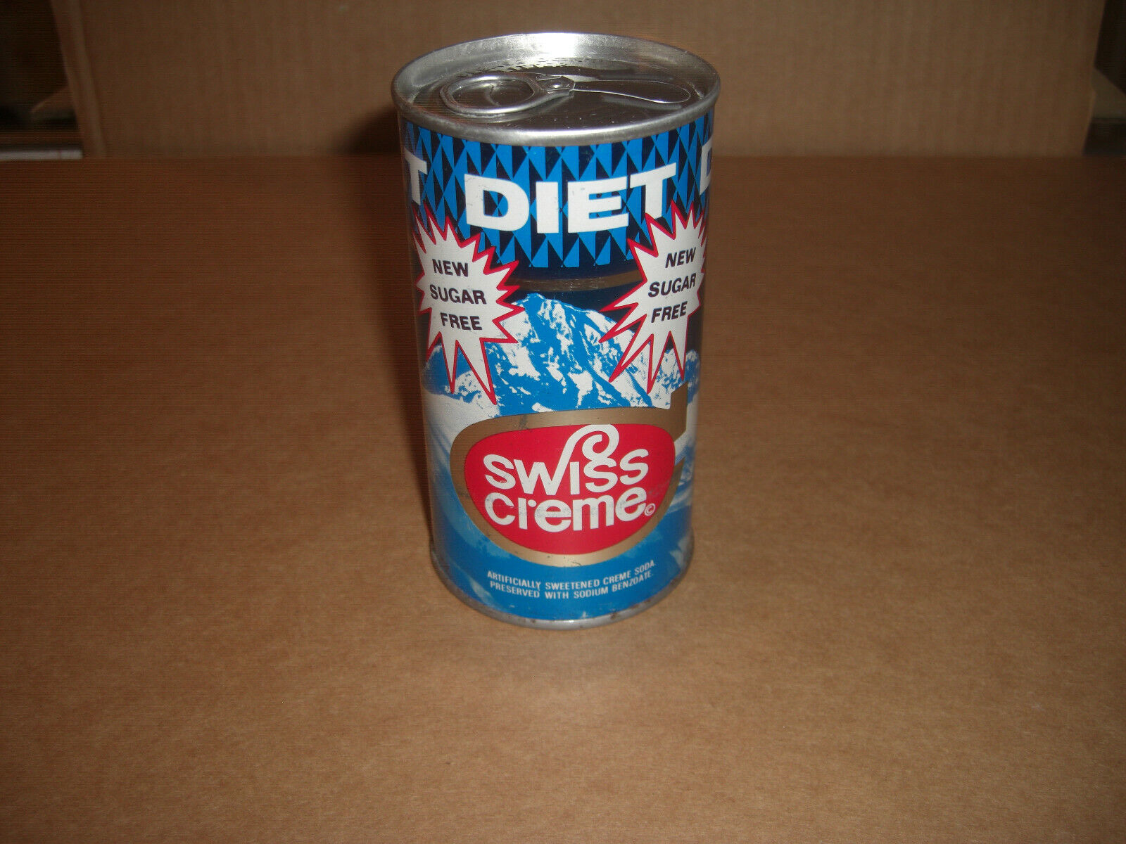 Canfield\'s Diet Sugar Free Swiss Creme 12 OZ. S/S Can 1970\'s Original 