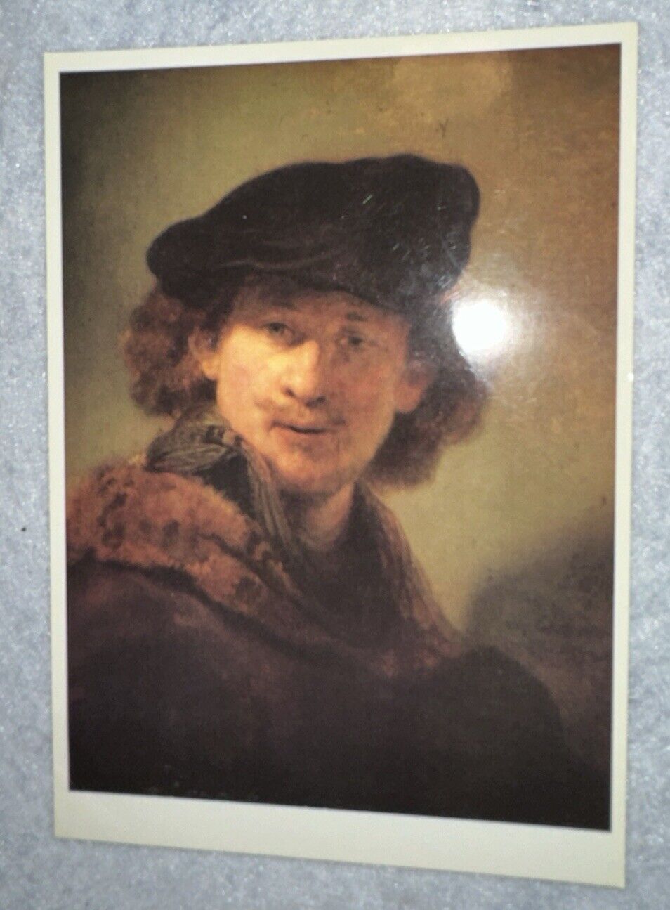 Vintage 6x4 Postcard - Rembrandt Self Portrait 