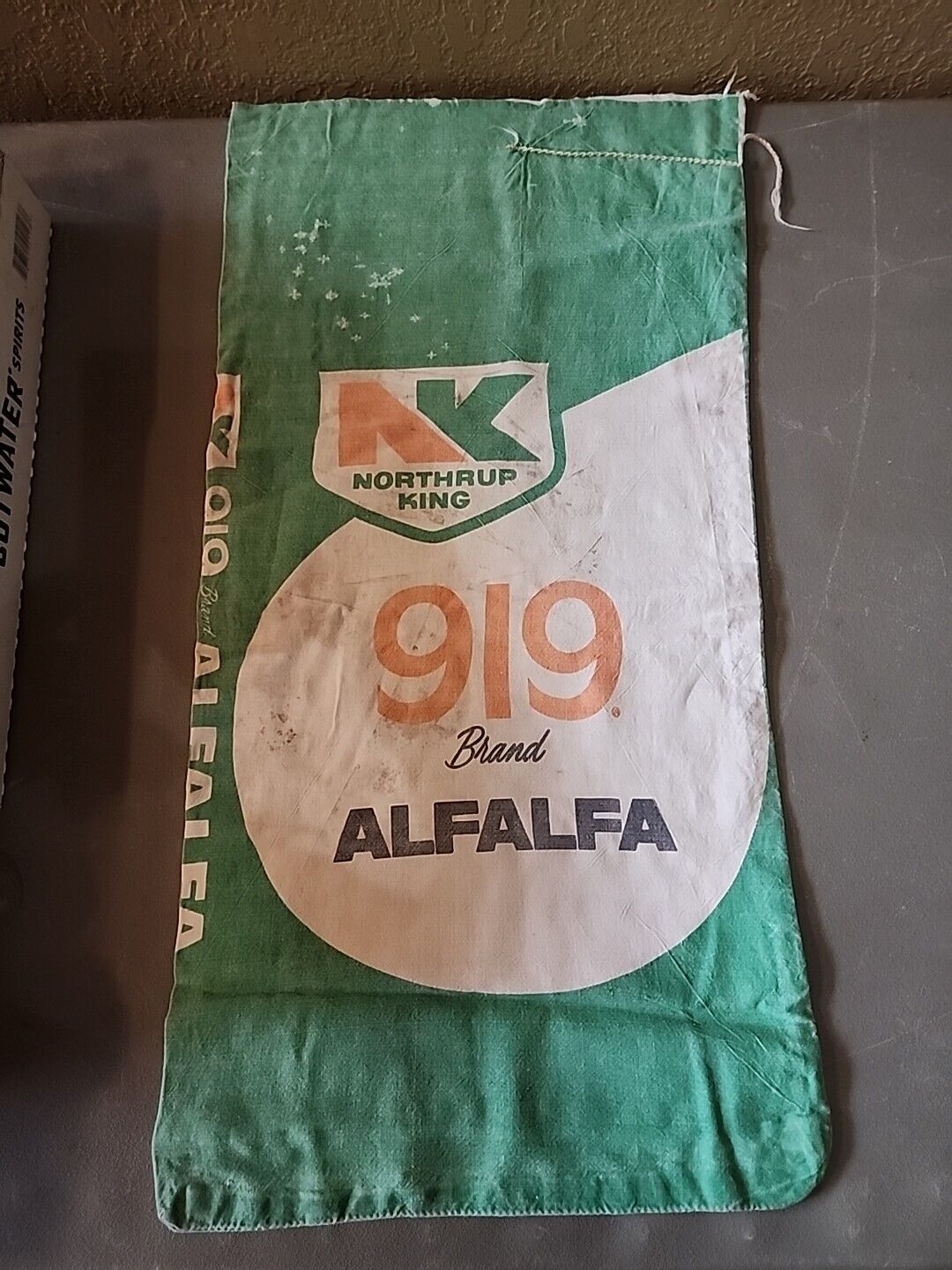 VTG. NORTHRUP KING 919 Brand Alfalfa Bag Sack Cloth Gunnysack 