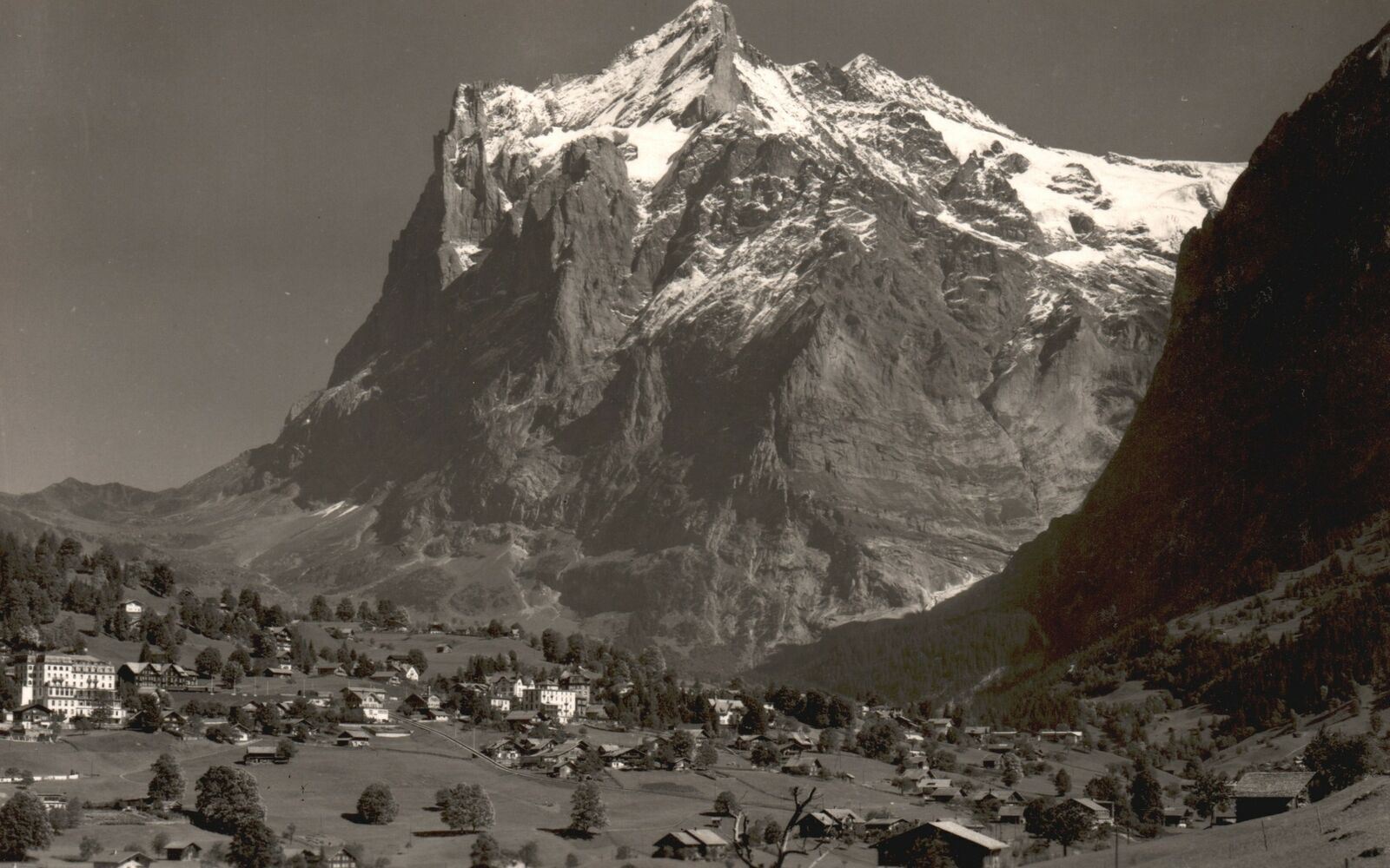 Vintage Postcard 1910\'s Grindelwald Mit Wetterhorn Swiss Peak Switzerland