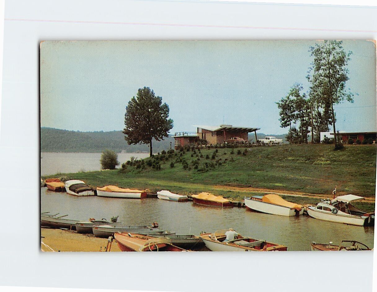 Postcard Boat Docks Lake Lemon Knob Hill Marina Unionville Indiana USA