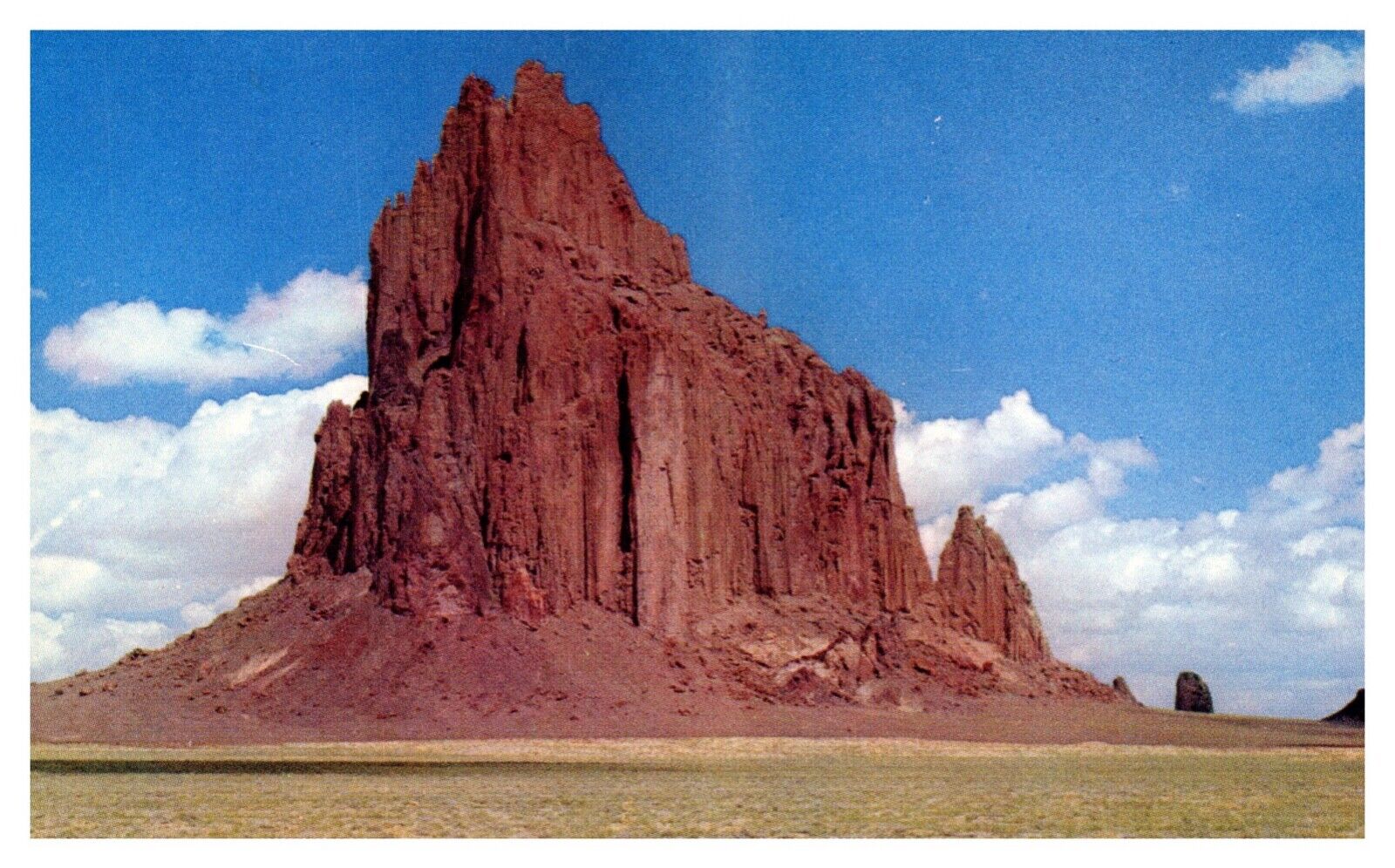 NM New Mexico Shiprock Landmark Chrome Postcard
