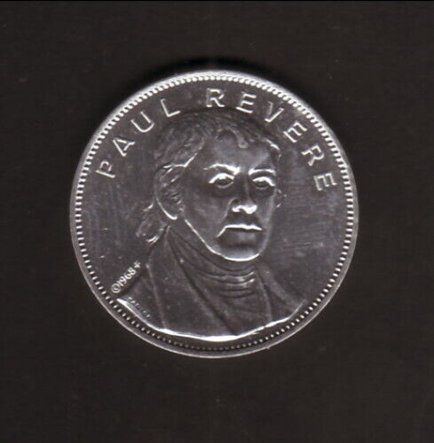 Paul Revere--1969 Shell Famous Faces & Facts Coin