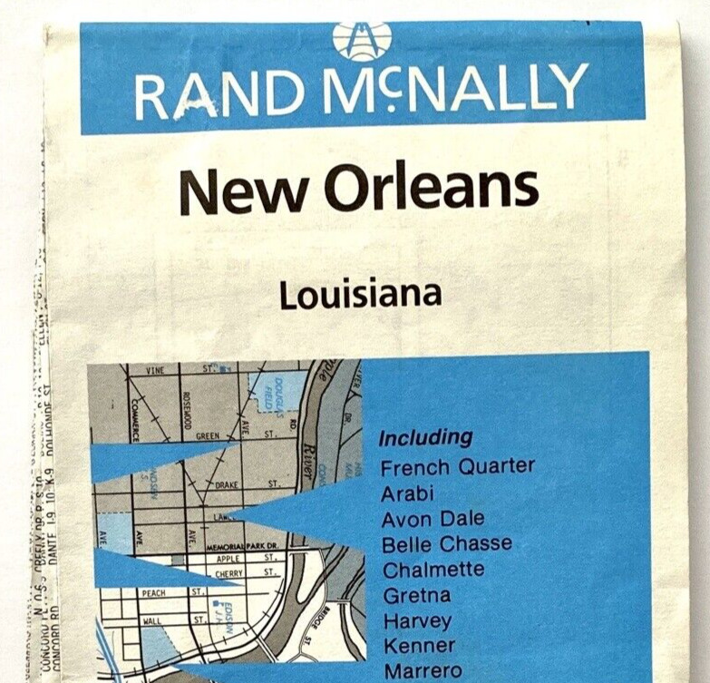 1985 Vintage New Orleans Rand McNally Street Roadmap