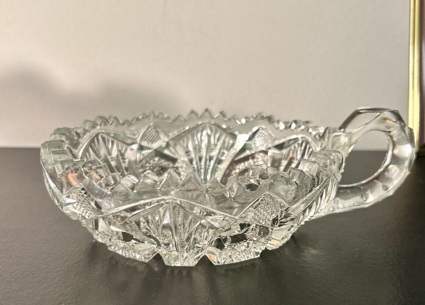 Vintage imperial Glass Co. Sawtooth Star Candy Dish