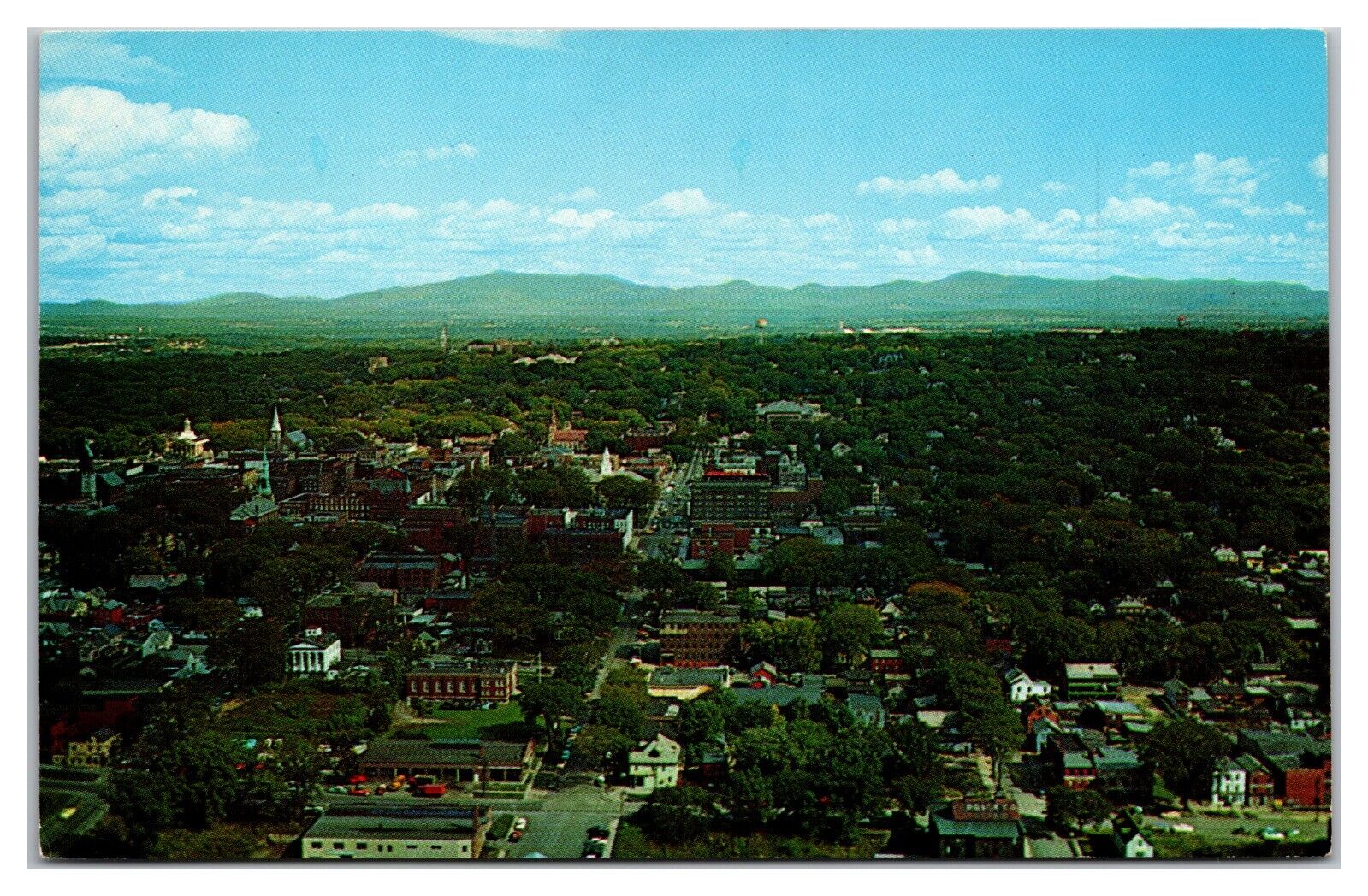 Birdseye View Of Burlington, Vermont Postcard
