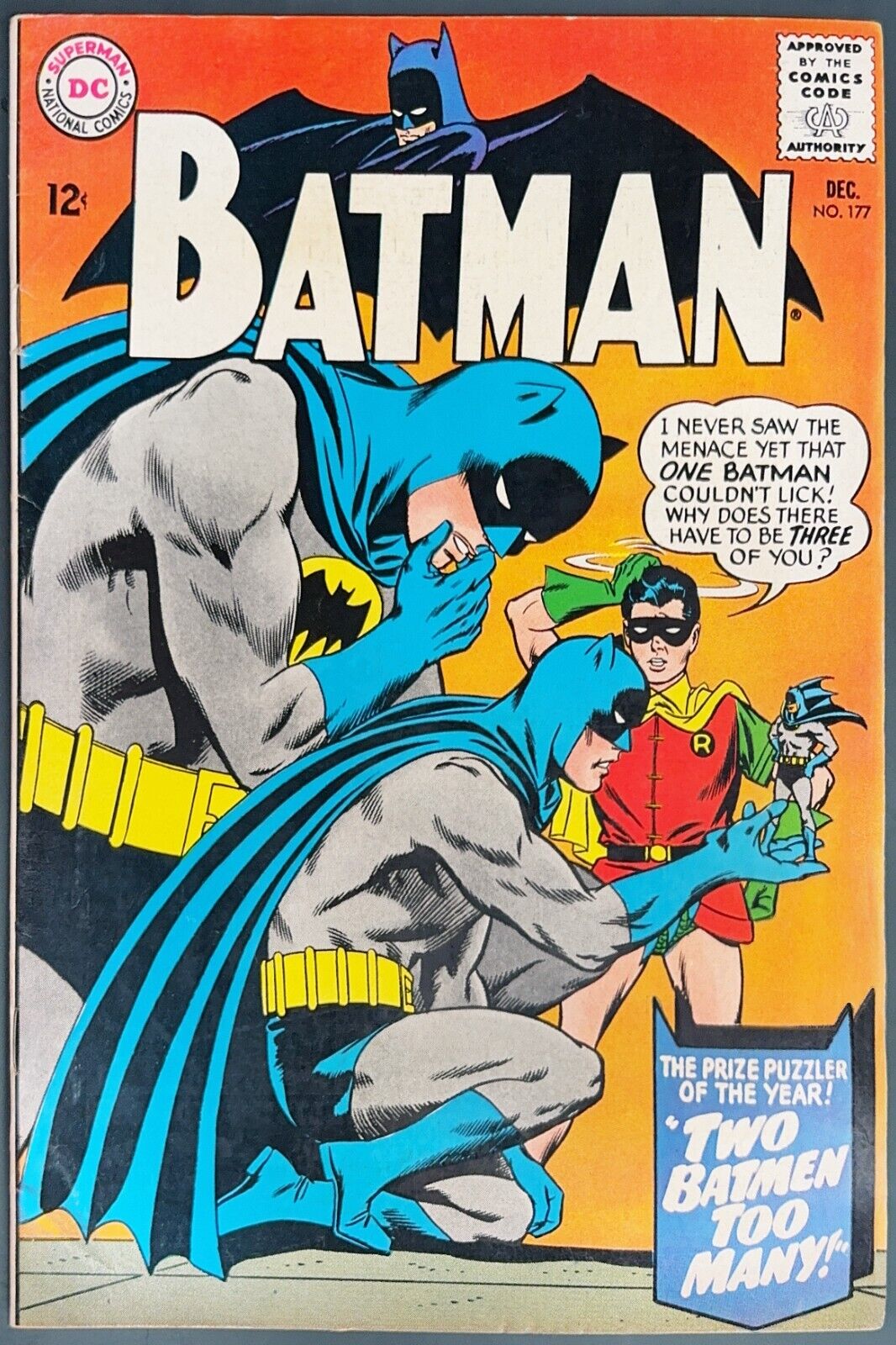 Batman #177 (1965) Cover by Carmine Infantino - High Grade Silver Age (VF)