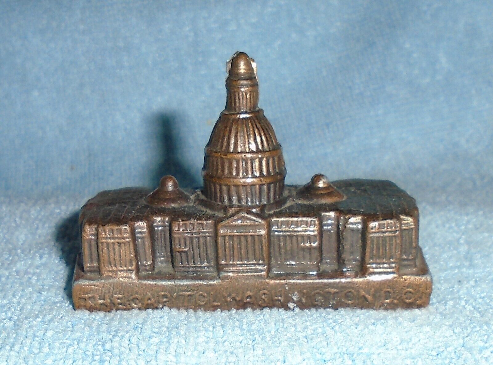 Vintage 1940\'s US Capitol Building Washington DC Brass Souvenir