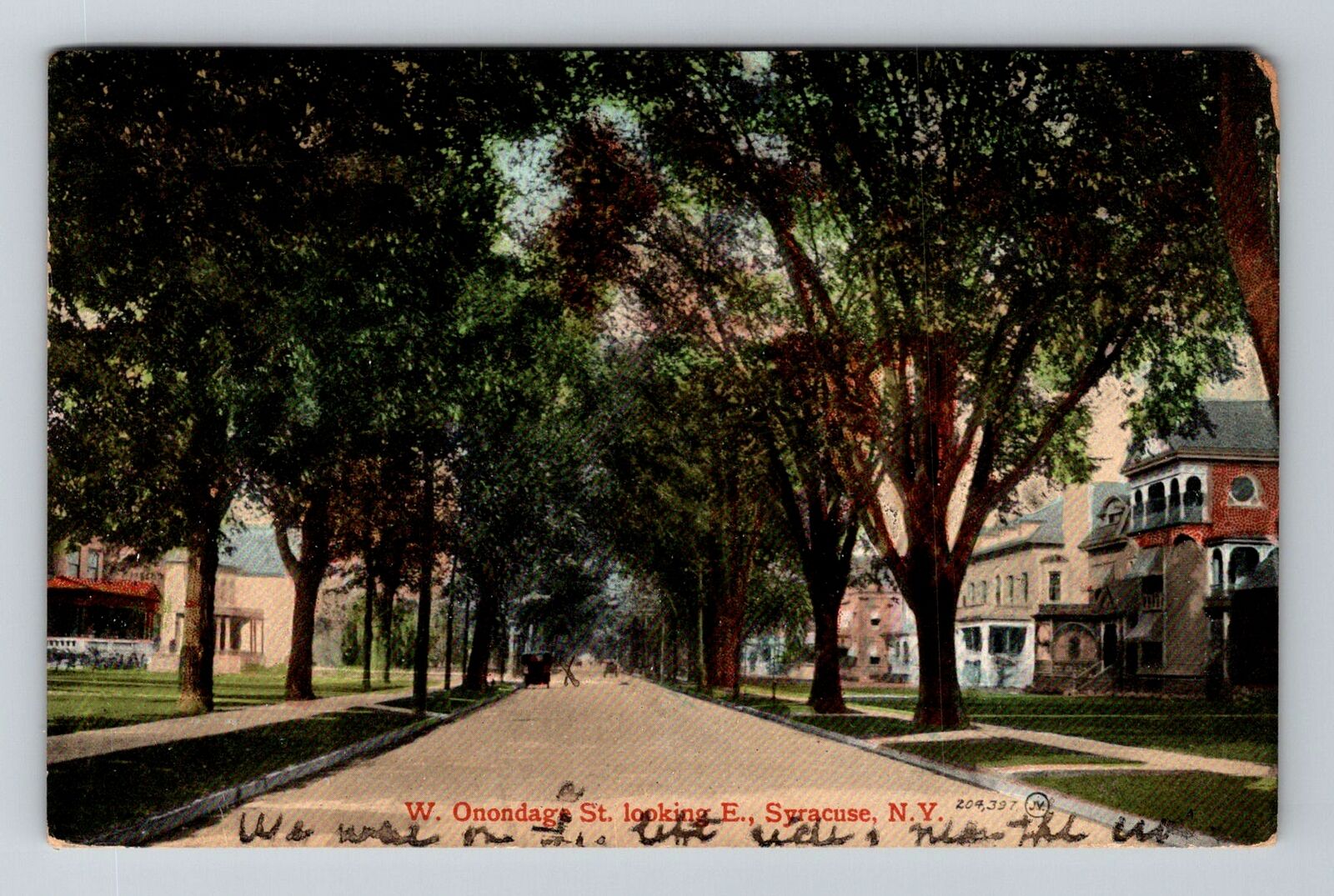 Syracuse NY-New York, W Onondaga St Looking East, c1912 Vintage Postcard