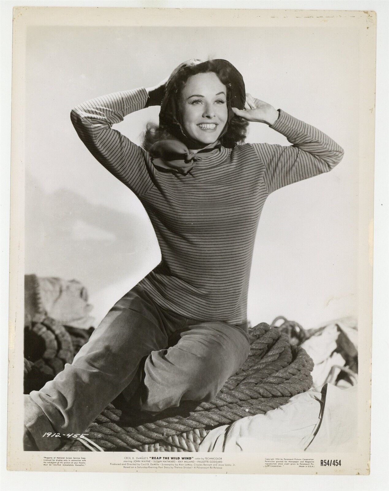 Paulette Goddard 1954 Reap The Wild Wind Original Glamour Photo J10835