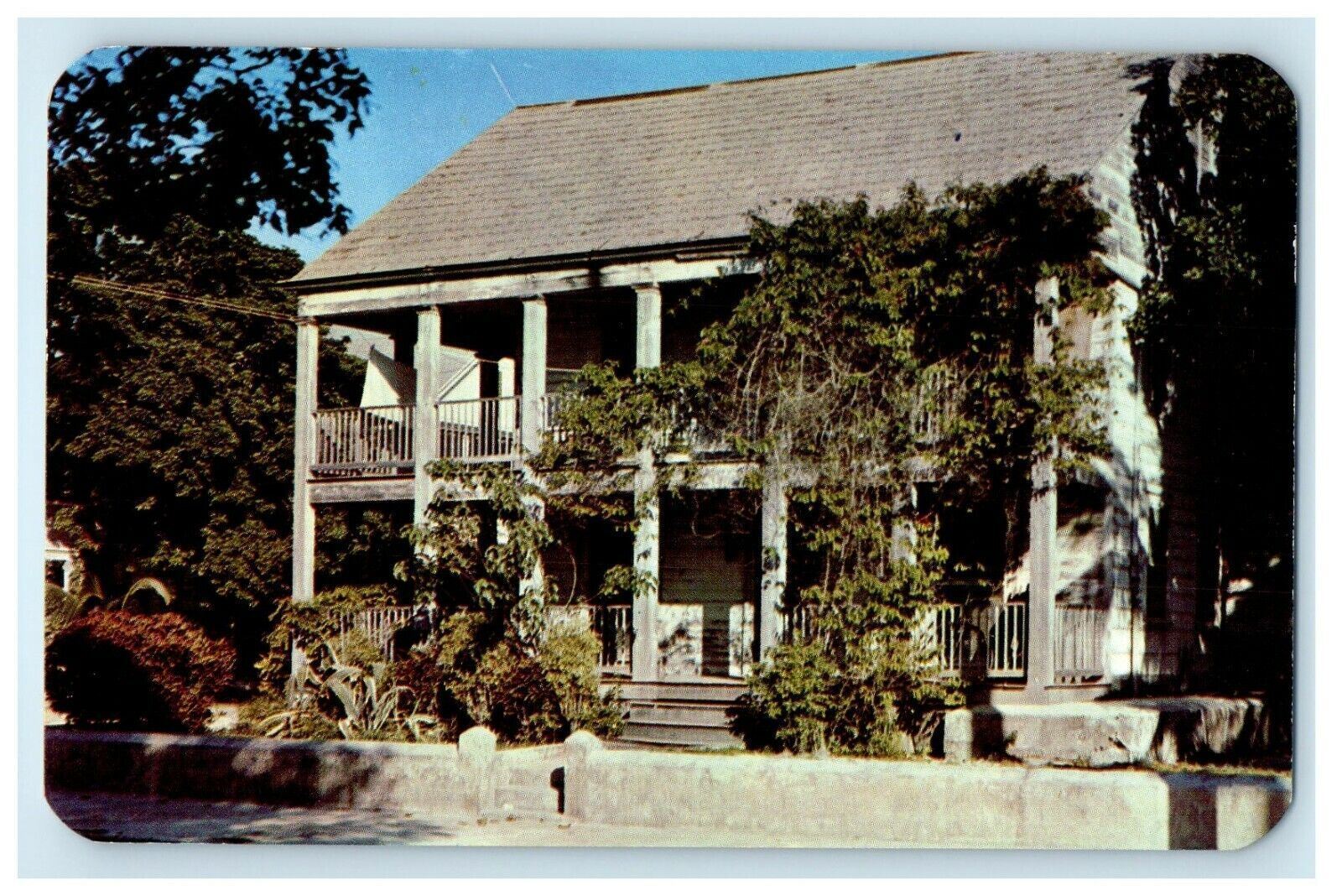 1953 The Bahama House Key West Florida FL Unposted Vintage Postcard
