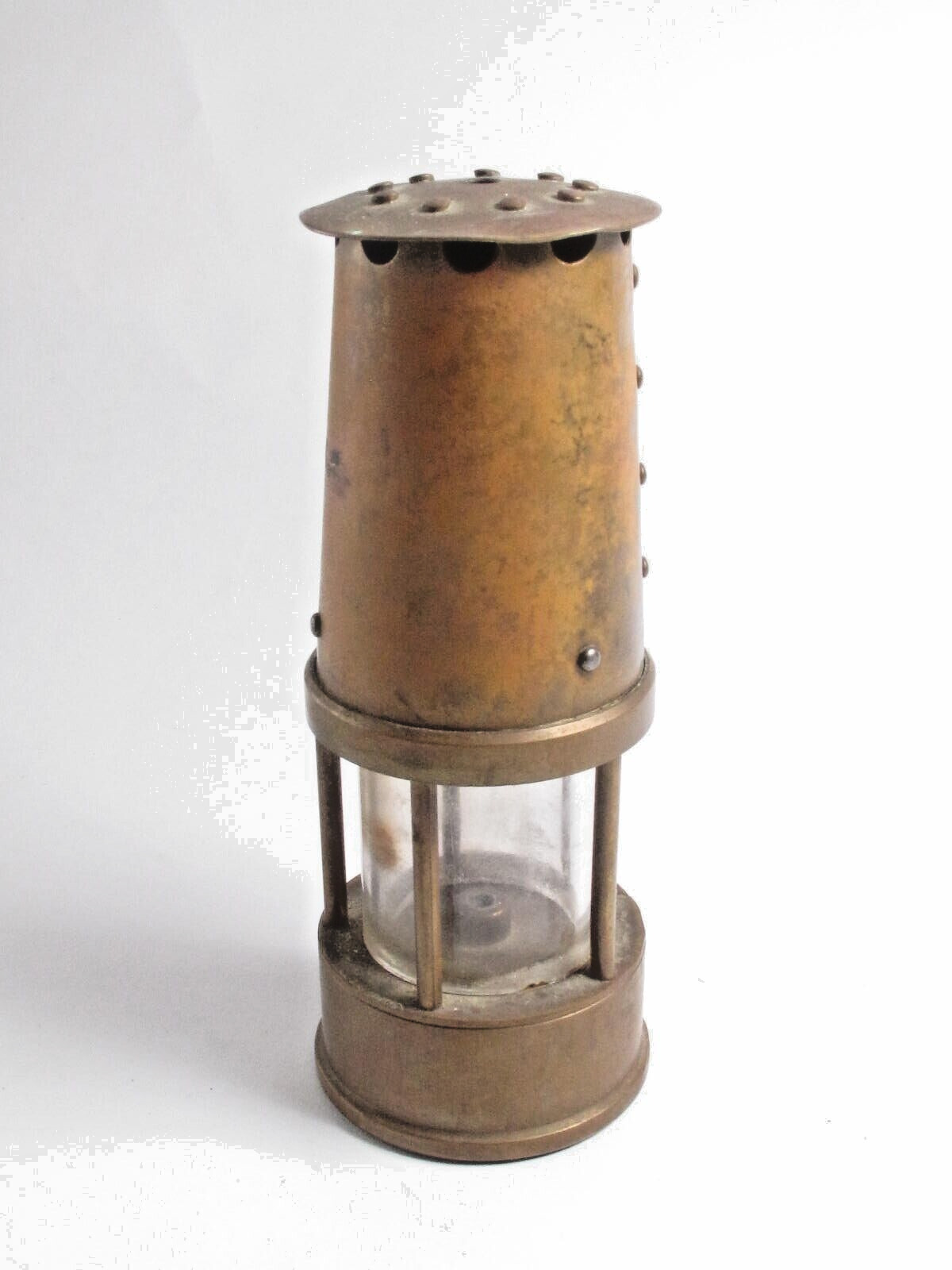 Antique Vintage Miniature Protector Mining Lamp Eccles