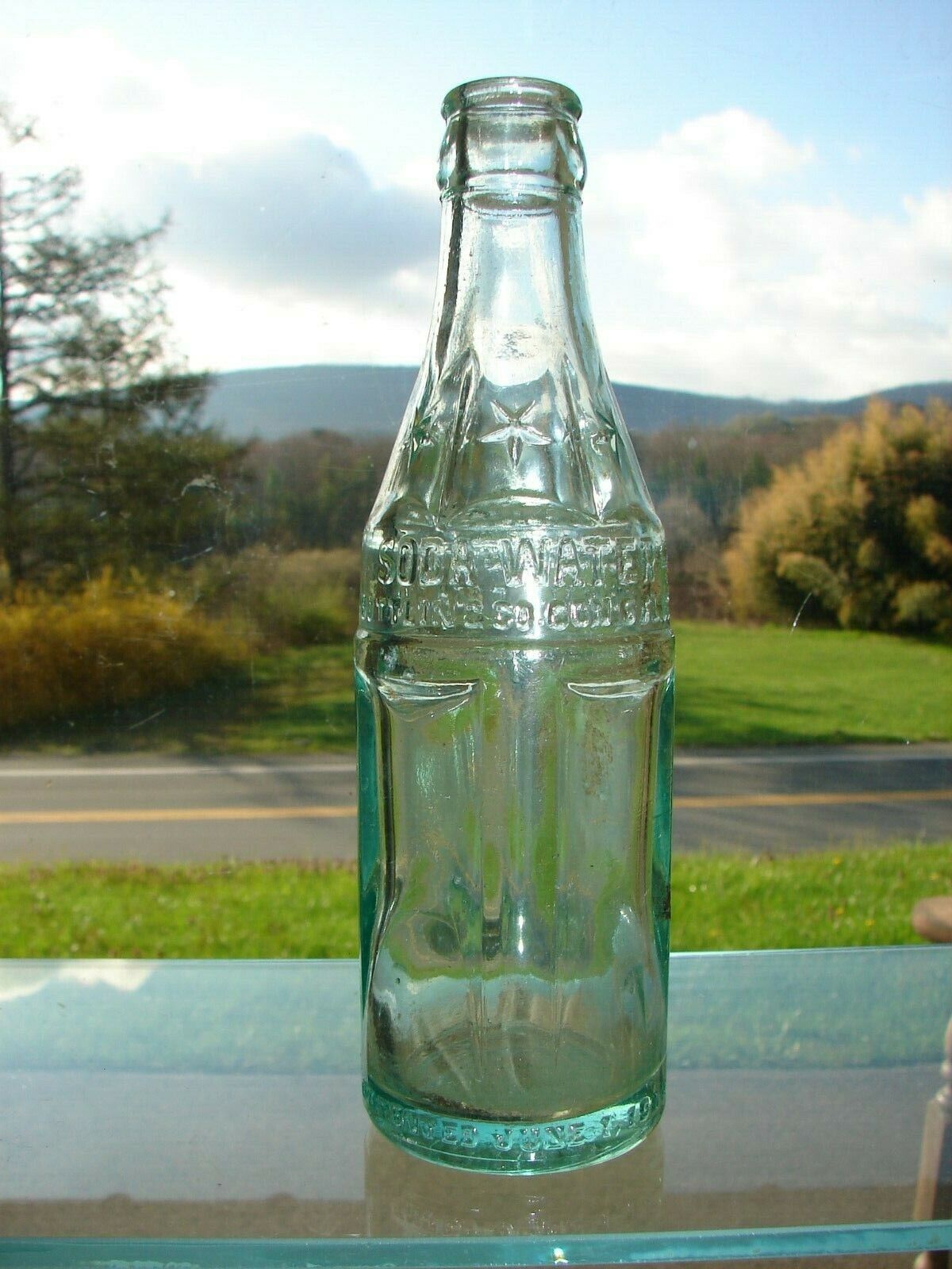 Soda Water Property of Coca-Cola - Pottsville, Pa Art Deco Soda Bottle 1926