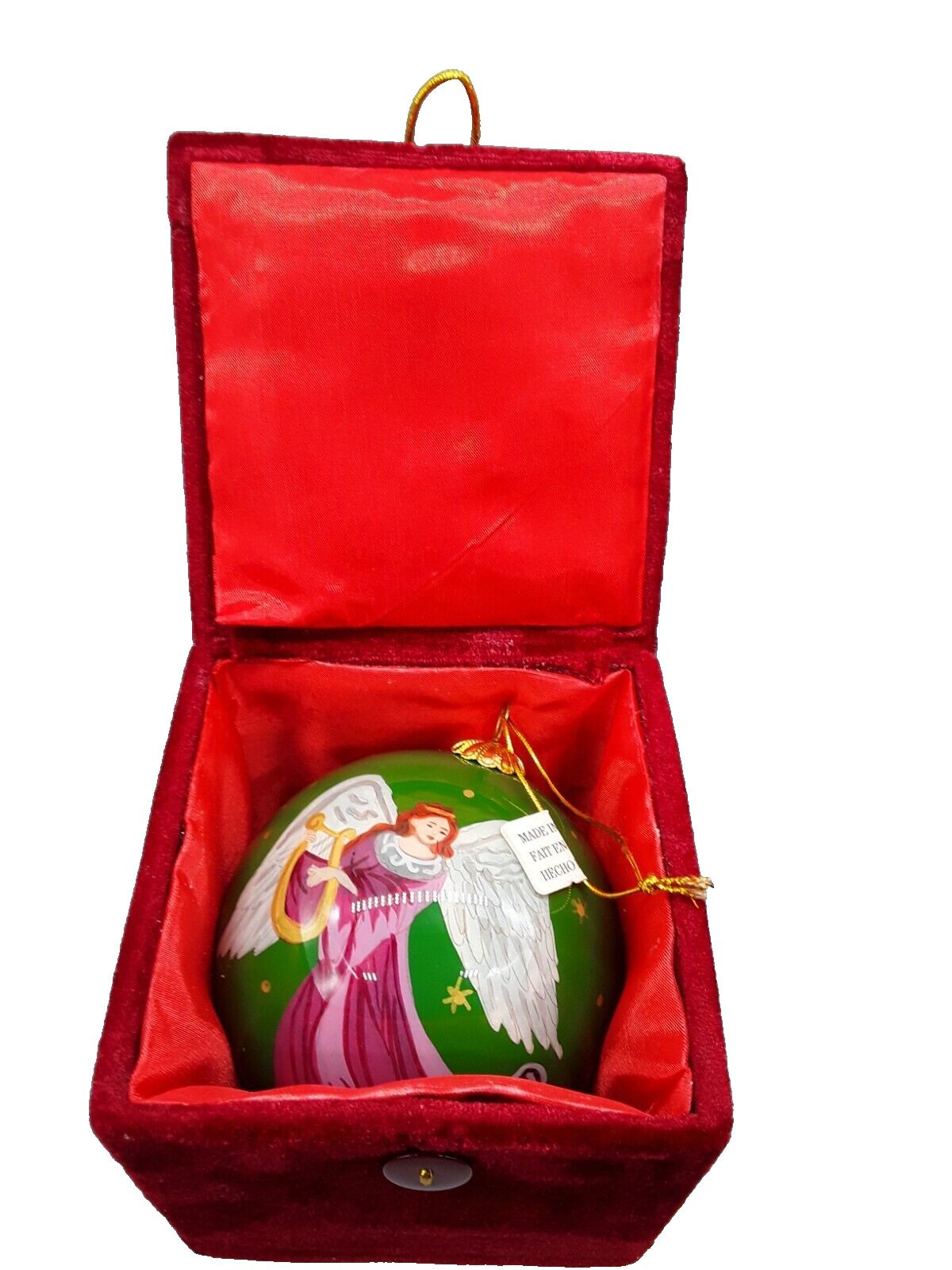 4 Pack Avon 2015 Hand Painted Angel Ornament