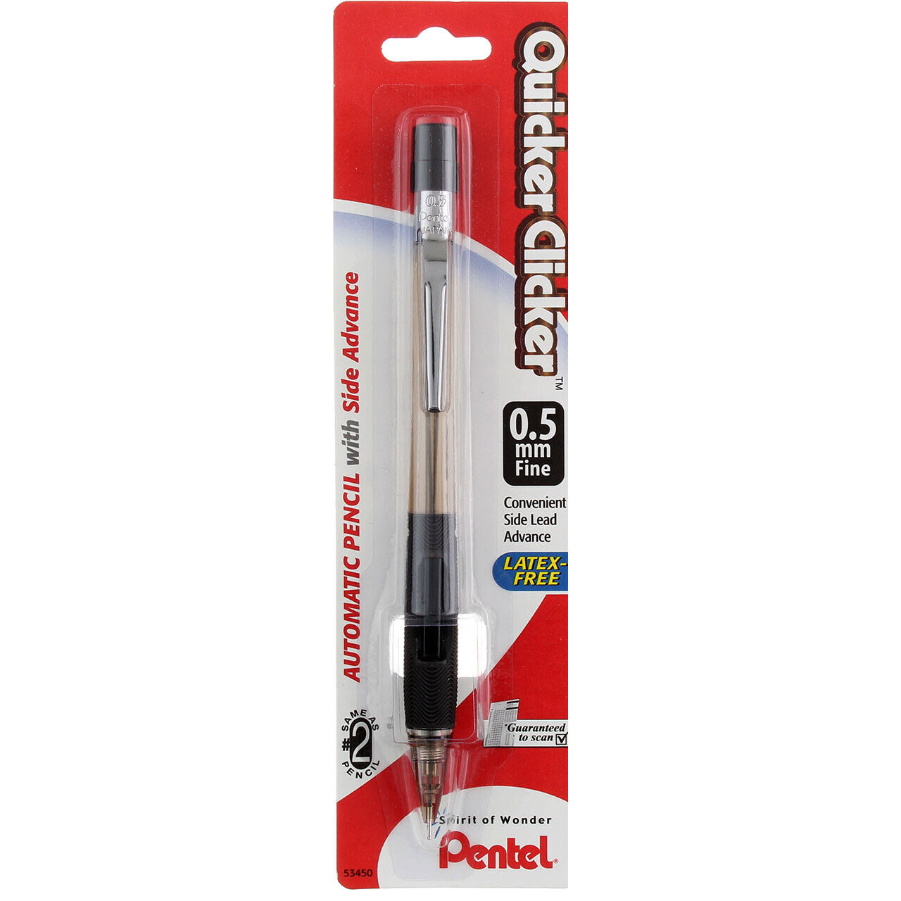 2 Pack Pentel Quicker Clicker Automatic Pencil Fine 0.5 oz