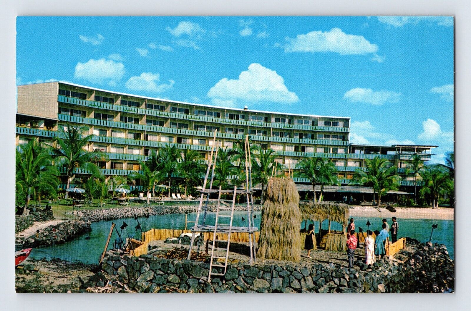 Postcard Hawaii Kailua Kona HI Hotel King Kamehameha 1970s Unposted Chrome