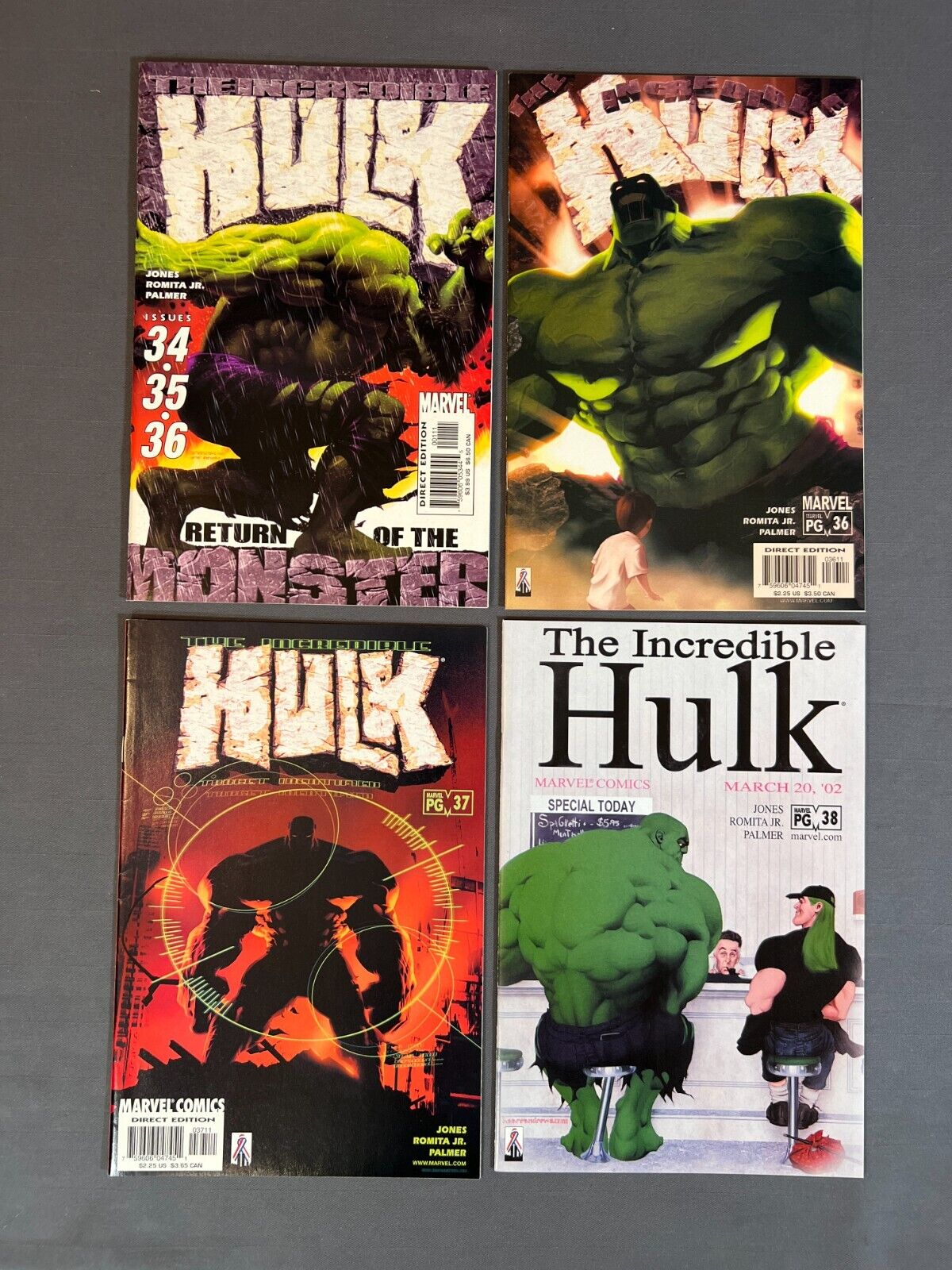 Incredible Hulk #34 35 36 37 38  Homage to King-Size Annual #1 Marvel comic lot