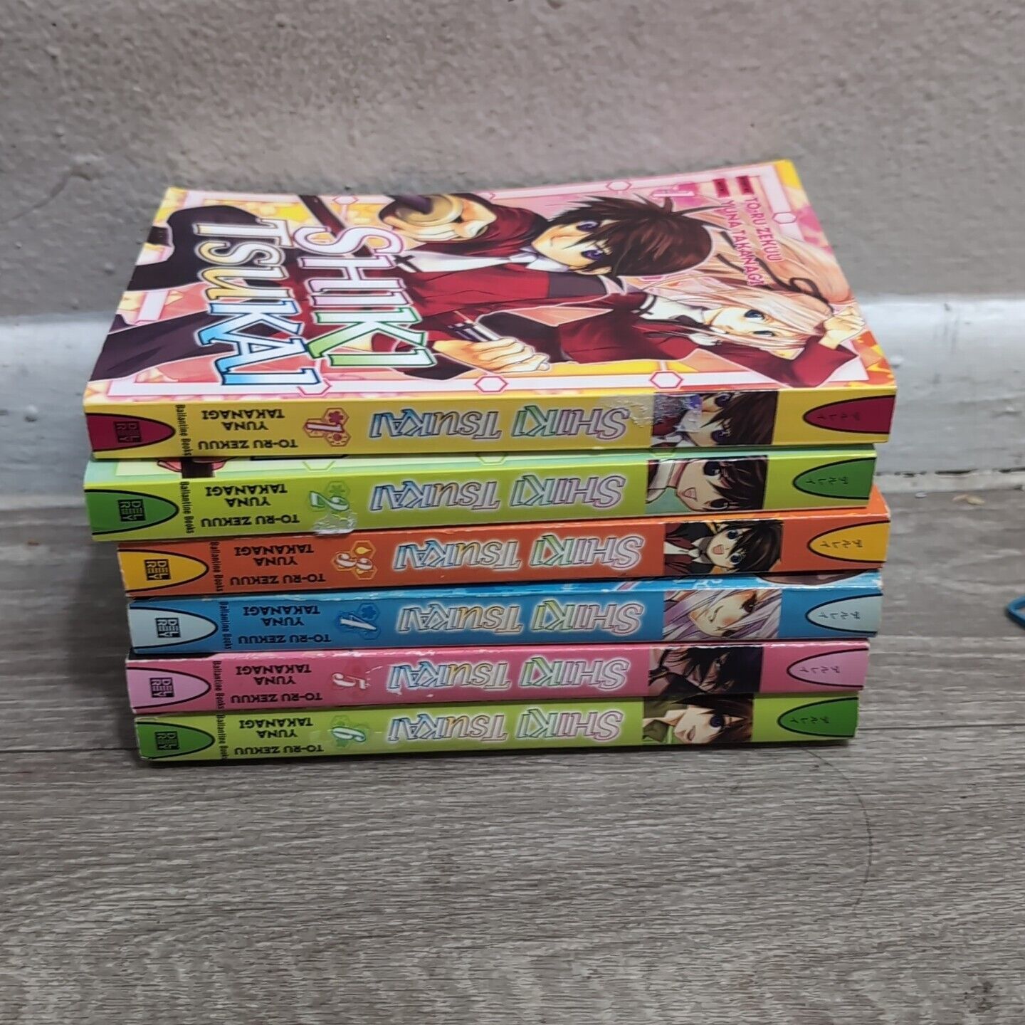 Shiki Tsukai English Manga Volumes 1-6 Set; Del Rey by To-Ru Zekuu