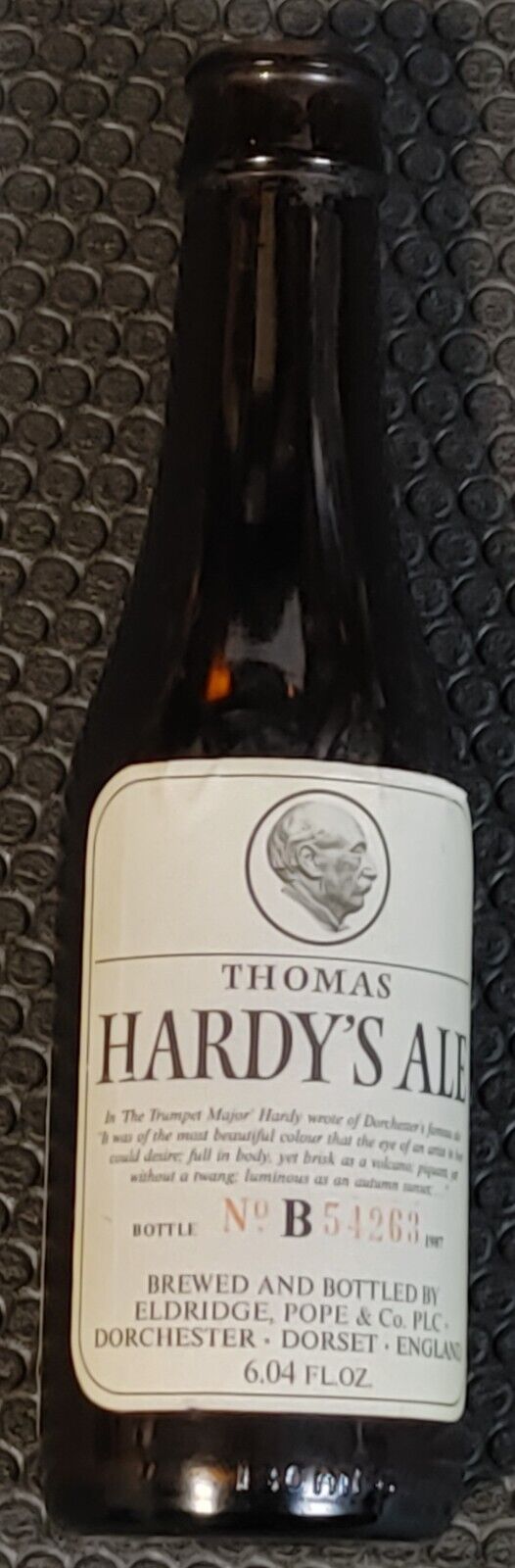 Thomas Hardy's Ale  6.04 oz Empty Beer Bottle