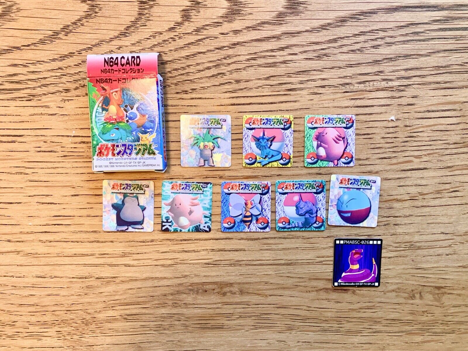 Pokemon Stadium64 Mini Card 1998 with Box From Japan Vary Rare