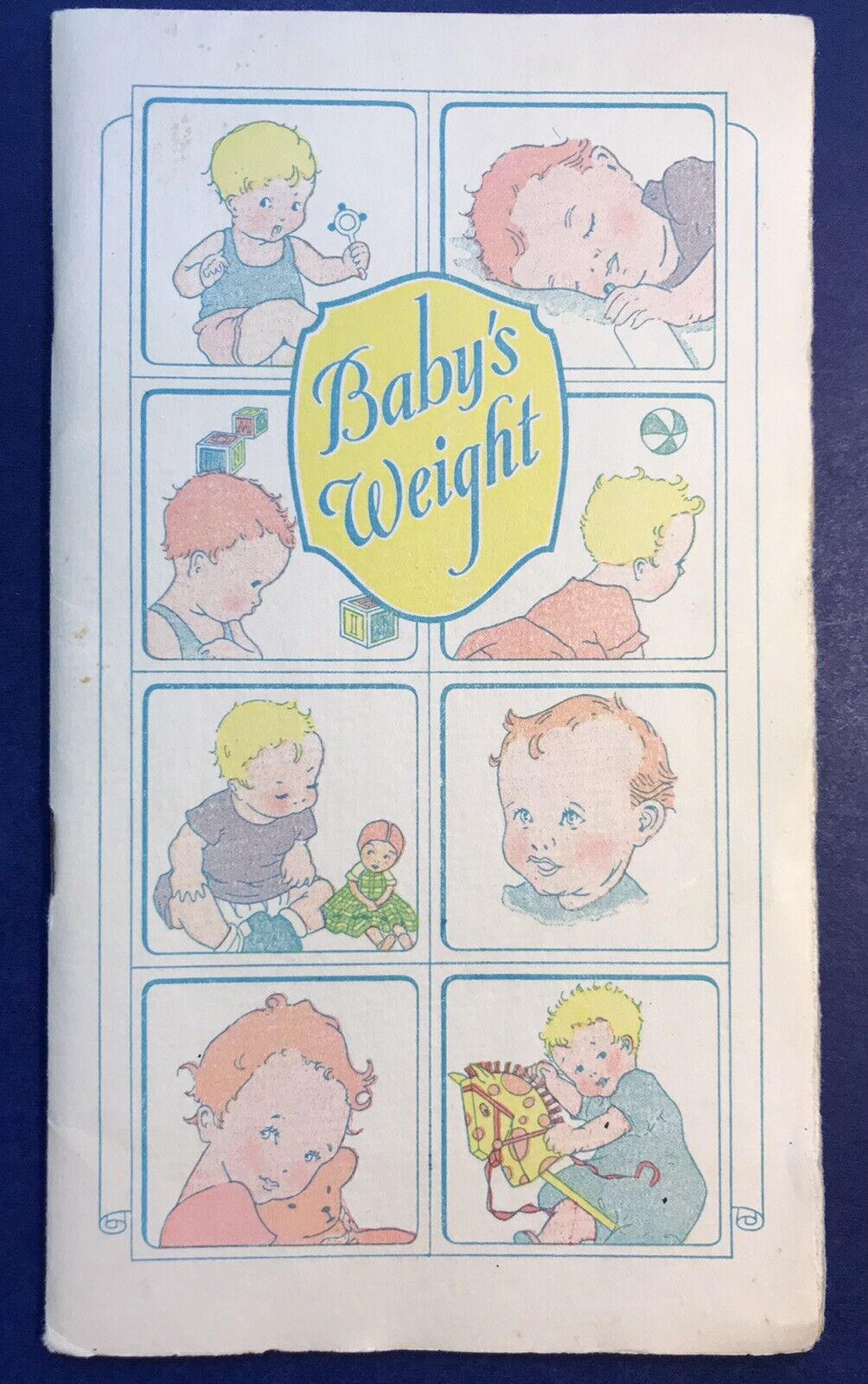 1925 Baby’s Weight Record Book Titche Goettinger Co Department Store Dallas TX